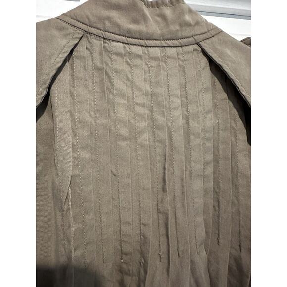 Anthropologie Daughters of the Liberation Bomber Jacket Size Xsmall Beige Army - Picture 9 of 12